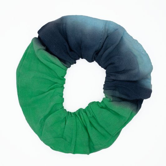 Tie Dye Scrunchie (Green/Blue)