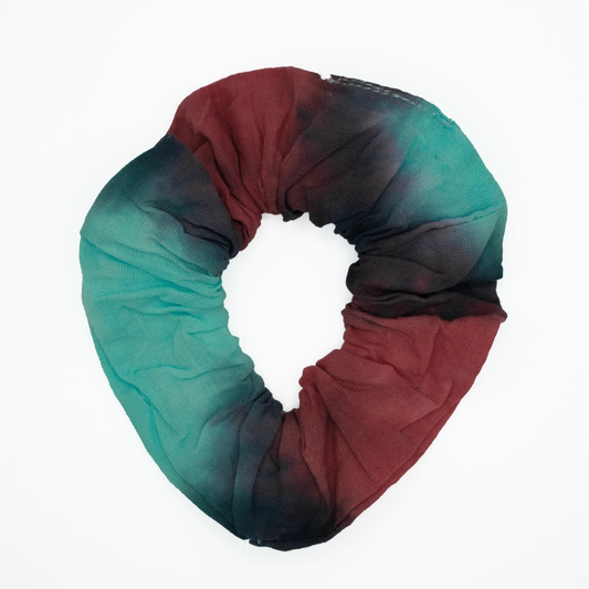Tie Dye Scrunchie (Red/Blue)