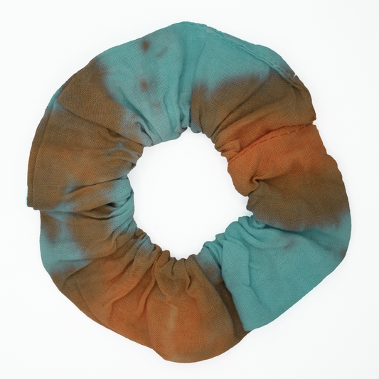 Tie Dye Scrunchie (Orange/Blue)