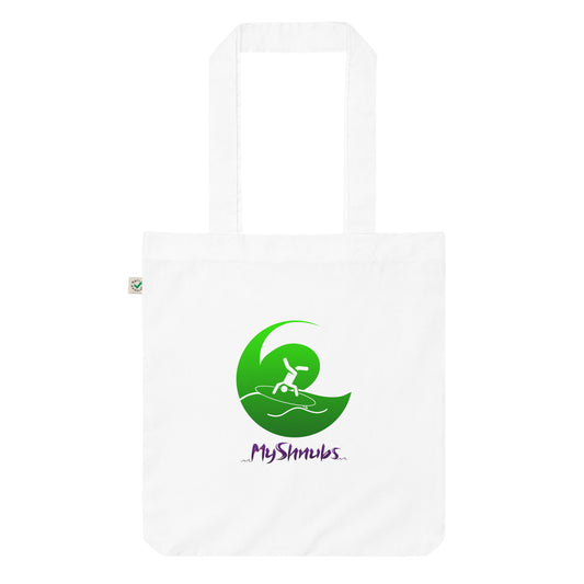 Crescent Curls Organic Shopping/Beach Bag (Green)