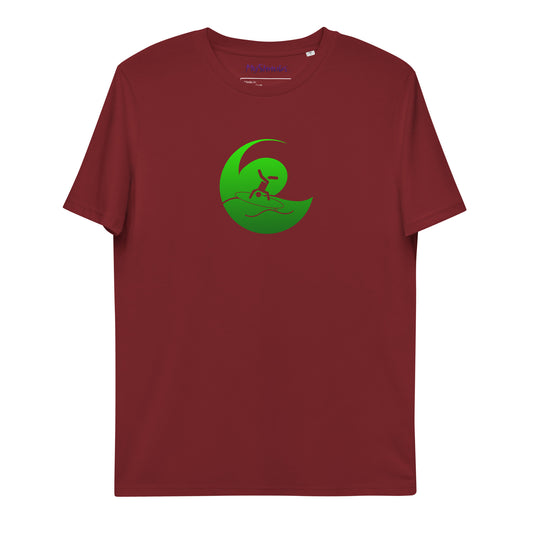Crescent Curls Unisex Organic Cotton T-Shirt (Green)